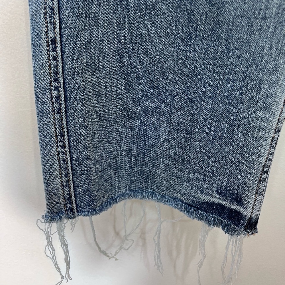 Vervet Womens High Rise Raw Hem‎ Cropped Wide Leg Jeans Women’s 25 - Picture 4 of 8